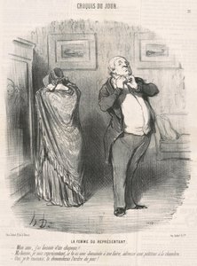 Repræsentantens hustru af Honoré Daumier