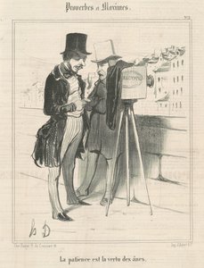 Tålmodighed er æslernes dyd af Honoré Daumier