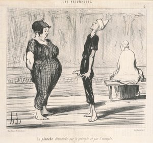 Tavlen demonstreret af forskriften... af Honoré Daumier