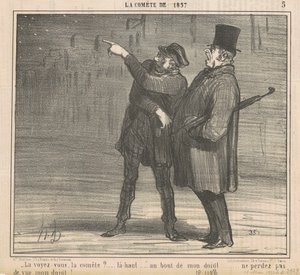 Ser du kometen? ... af Honoré Daumier