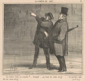 Ser du kometen? ... Deroppe ... af Honoré Daumier
