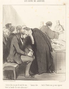 Lad os sige lidt dårligt om dig... af Honoré Daumier