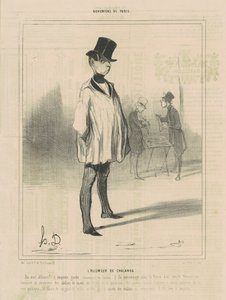 The Lighter of Prams af Honoré Daumier