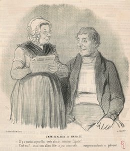 bryllupsdag af Honoré Daumier