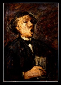 Le Bureur Chantant (panel) af Honoré Daumier