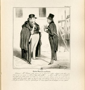 Le Charivari, satirisk i sort/hvid af Honoré Daumier