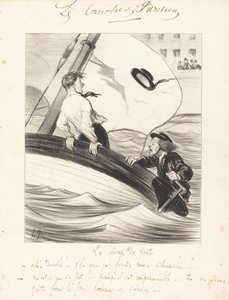 Vindstødet af Honoré Daumier