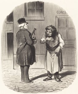 Nytårsdag af Honoré Daumier