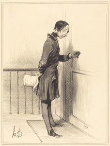 Tiggeren derhjemme af Honoré Daumier