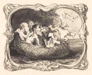 Den forladte rede af Honoré Daumier