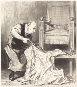 Den nye kronpolstrer... af Honoré Daumier
