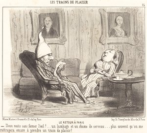 Tilbage til Paris af Honoré Daumier