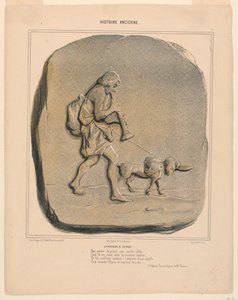The Return of Odysseus, plade 7 fra den antikke historie af Honoré Daumier