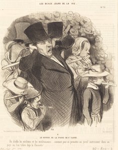 Saint-Cloud-messen vender tilbage af Honoré Daumier