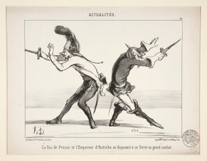 Kongen af ​​Preussen og af Honoré Daumier