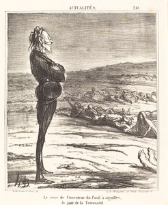 Drømmen om opfinderen af ​​nålepistolen... af Honoré Daumier