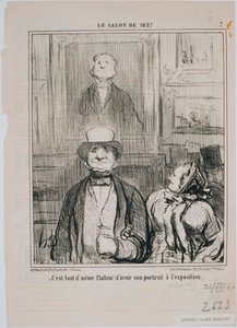 Salonen i 1857 - Hvordan blev i denne kælder... af Honoré Daumier