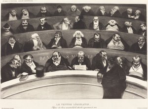 Den lovgivende mave af Honoré Daumier