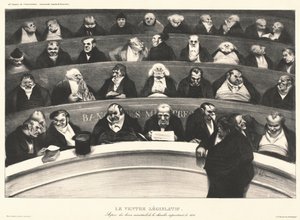 Den lovgivende mave af Honoré Daumier