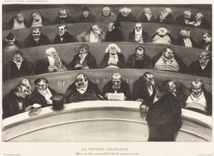 Den lovgivende mave af Honoré Daumier