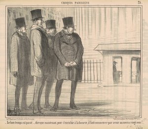 De gode tider er gået... af Honoré Daumier