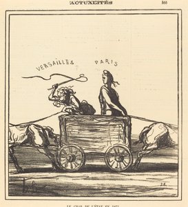 Statens kampvogn i 1871 af Honoré Daumier