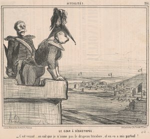Zaren i Sevastopol af Honoré Daumier