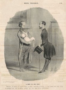 Blåstrømpe mand... af Honoré Daumier