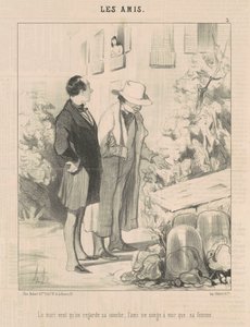 Manden vil have os til at se på hans ble... af Honoré Daumier