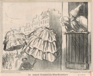Det nye banner af vaskekoner af Honoré Daumier