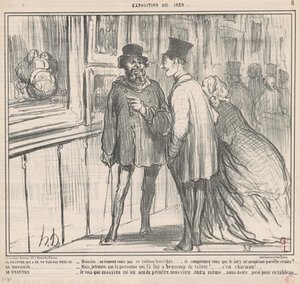 Maleren, der havde et maleri, nægtede... af Honoré Daumier