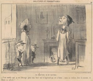 Mr Vultures dørmand af Honoré Daumier