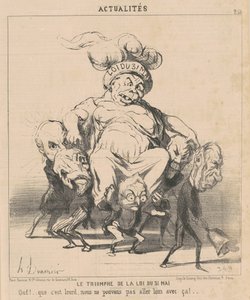 Lovens triumf af 31. maj af Honoré Daumier