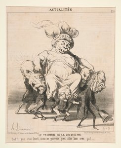 Lovens triumf af 31. maj fra Actualites af Honoré Daumier