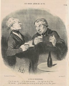 Ejerens vin af Honoré Daumier