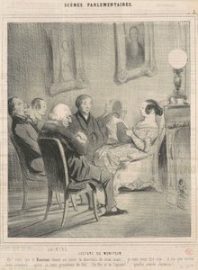 monitor afspiller af Honoré Daumier