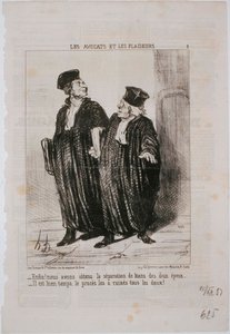 Advokater og sagsøgere: Endelig! Vi har opnået særeje... af Honoré Daumier