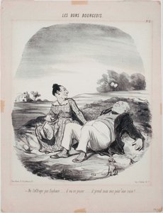 Les Bons Bourgeois- Frygt ikke ham Eudoxie af Honoré Daumier