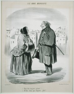 Les Bons Bourgeois- Du er altid galant! af Honoré Daumier