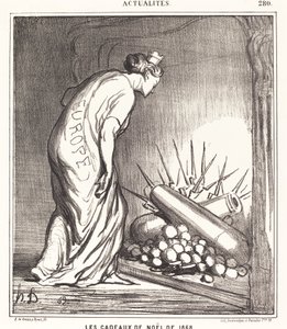 Julegaverne i 1868 af Honoré Daumier