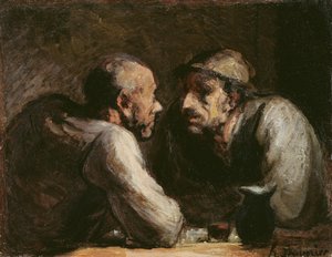 De to drikkere af Honoré Daumier
