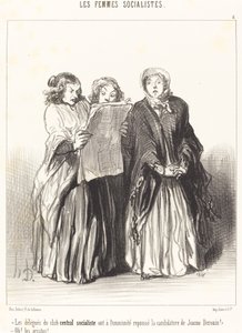 De delegerede fra den centrale socialistiske klub afviste... af Honoré Daumier