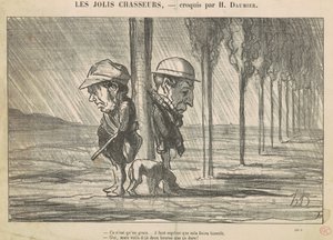 De smukke jægere af Honoré Daumier