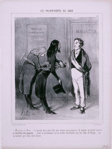 Les Philantropes du Jour: Hr. borgmester ... på besøg i din by ... af Honoré Daumier