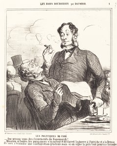 Kaffepolitikker af Honoré Daumier