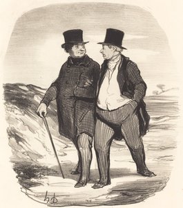Tiderne er svære... af Honoré Daumier