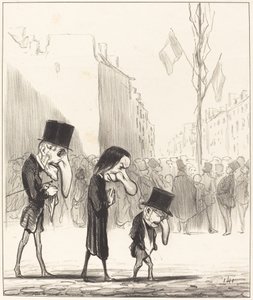 De tre små hellige af Honoré Daumier