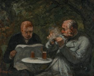Øldrikkere af Honoré Daumier