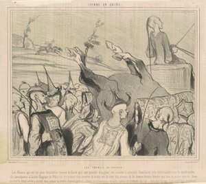 hestevæddeløb af Honoré Daumier