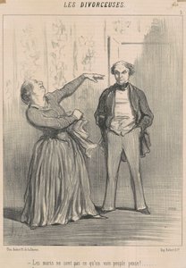 Ægtemænd er ikke, hvad et forfængeligt folk tror! af Honoré Daumier